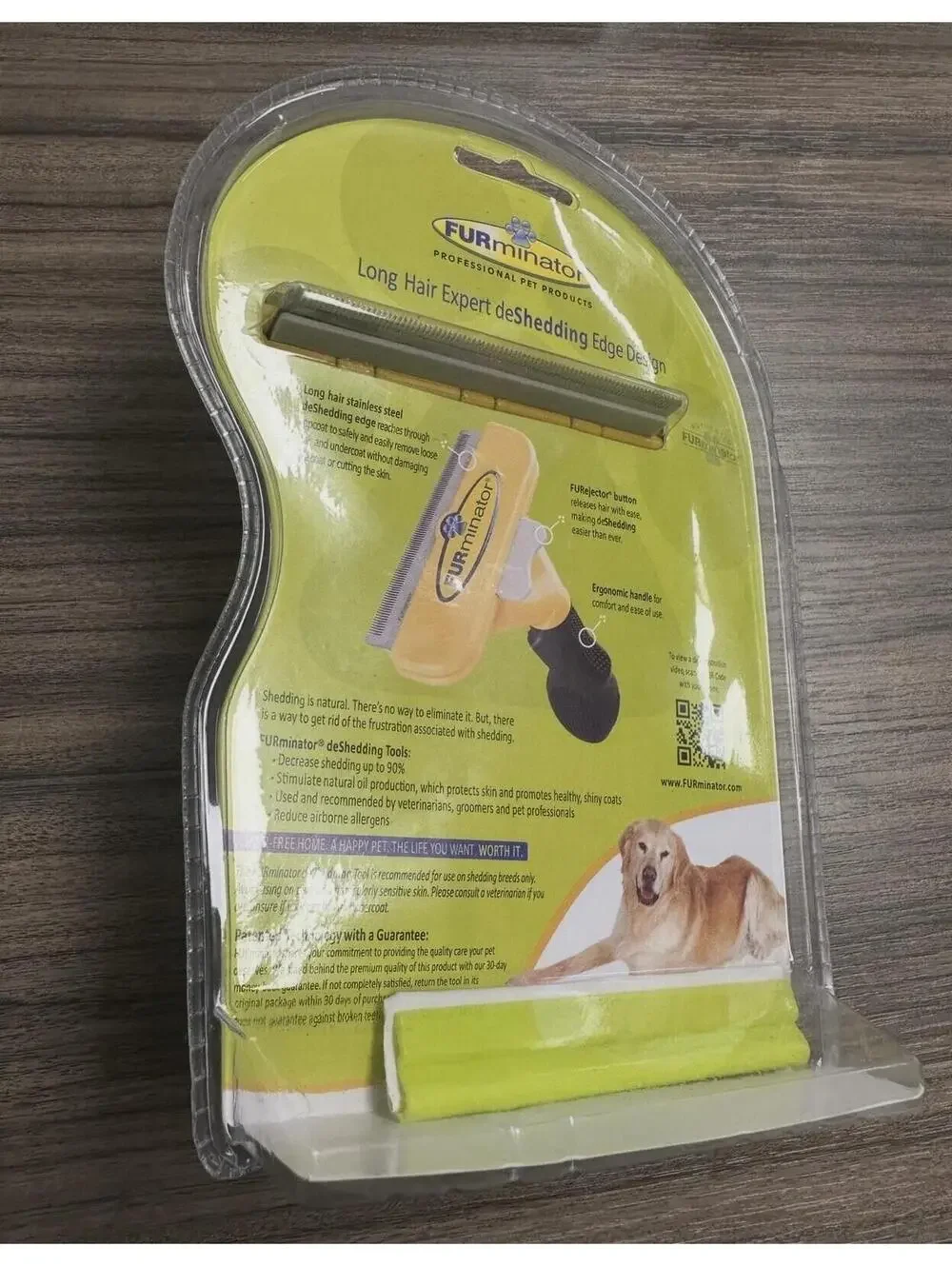 FURminator deShedding Tool for Large Dogs 51-90 Lb long Hair